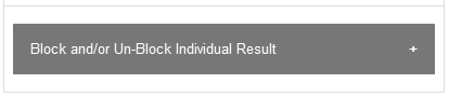 Block result tab