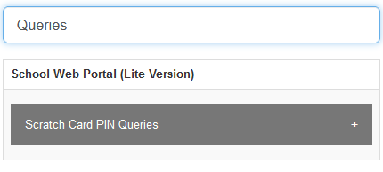 PIN query tab