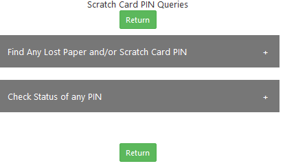 PIN query page