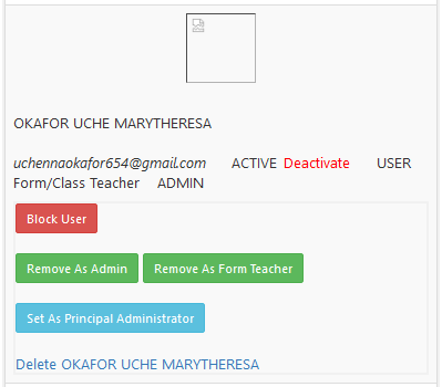 Manage users list